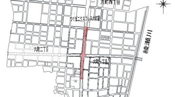 六町舗装工事案内図