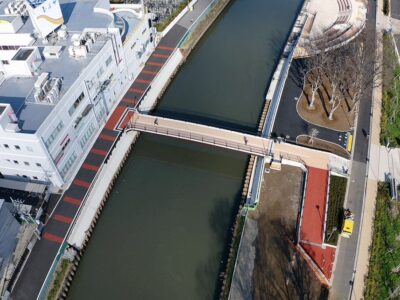 (仮称)花畑人道橋整備工事　令和3年2月竣工